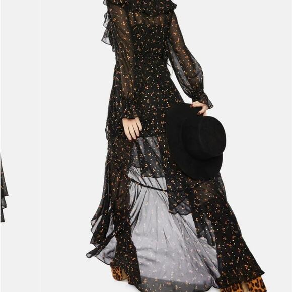For Love & Lemons Juliana Maxi Dress Size S - Picture 9 of 10